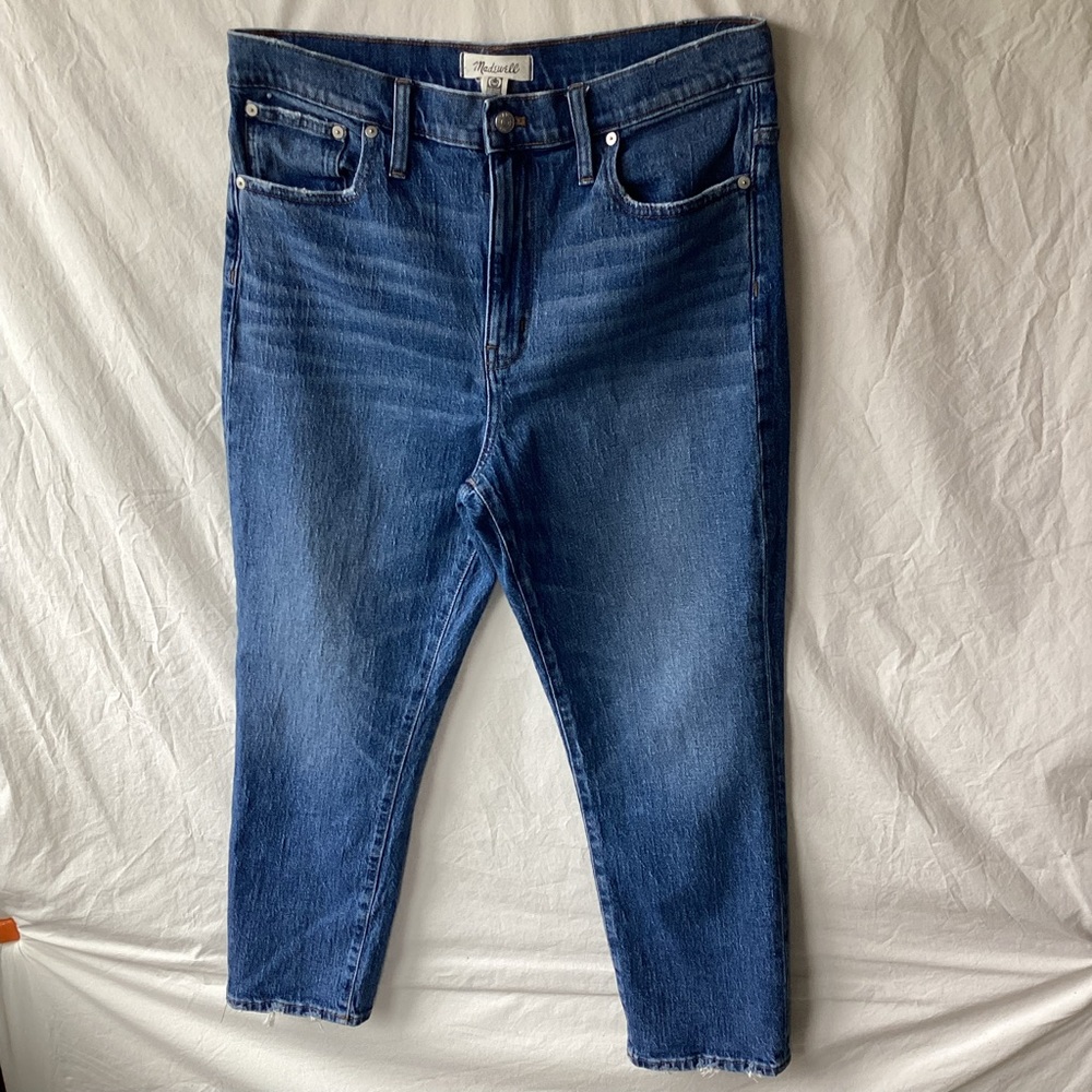 Madewell the high rise slim crop boyjean jeans size 31